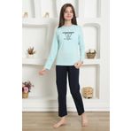 Akbeniz Kız Çocuk Penye Pijama Takım 20421