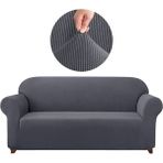 Akbu Likrali Koltuk, Kanepe, Çekyat Örtüsü 3 Kişilik Koltuk Örtüsü Lastikli, Pitikare Desen - 180 x 230 cm - Antrasit