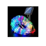 AKBU Solar Güneş Enerjili Hortum Kaplamalı Gün Işığı Led Işığı 10 metre RGB