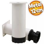 Akça Ayarlanabilir Mobilya Kanepe Koltuk Baza Yükseltme Yükseltici Ayağı Metal Ayakları 12 Cm Beyaz