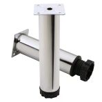 Akça Ayarlanabilir Mobilya Kanepe Koltuk Baza Yükseltme Yükseltici Ayağı Metal Ayakları 20 Cm Krom