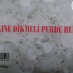 Akça Tekstil 1000 Adet Beyaz Makine Dikmeli Tül Perde Düğmesi