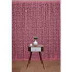 Akça Tekstil 300 x 260 cm Sultan 2 Pembe Tek Kanat Hazır Dikilmiş Pileli Fon Perde