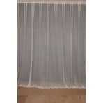 Akça Tekstil 300x260 cm Beyaz Dar Etek Tek Kanat Hazır Dikilmiş Pileli Fon Perde