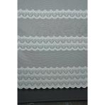 Akça Tekstil 300x260 cm Krem Dantel Model Tek Kanat Hazır Dikilmiş Pileli Fon Perde