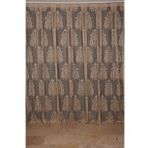 Akça Tekstil 300x260 cm Vizon Büyük Damaks Tek Kanat Hazır Dikilmiş Pileli Fon Perde