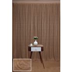 Akça Tekstil 300x260 cm Vizon Çizgili Model Tek Kanat Hazır Dikilmiş Pileli Fon Perde