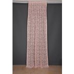 Akça Tekstil 75x260 cm Pudra Sultan 2 Tek Kanat Hazır Dikilmiş Pileli Fon Perde