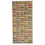 Akçaağaç Hobi Araba Rafı 100 Araçlık Dikey (Hot Wheels ve Matcbox ile uyumlu)