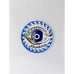 Akçakoca Temalı Polyester Kabartmalı Nazar Magnet Çap: 7 Cm – Dekoratif Hediyelik Buzdolabı Süsü (Kod:1224)