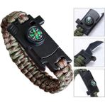 Akçakoyunlu 9595 Kamuflaj Pusulalı & Bıçaklı Paracord Bileklik