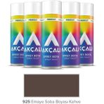 Akçalı Sprey Düz Renkler - Emaye Soba Boyası Kahve (Isıya Dayanıklı) 400ML
