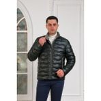 Akçaylar Regular Fit Dik Yaka Astarlı Kapitone Erkek Mont - 52 - Yeşil