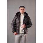 Akçaylar Regular Fit Kapşonlu Astarlı Kapitone Erkek Mont - 52 - Bordo