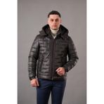 Akçaylar Regular Fit Kapşonlu Astarlı Kapitone Erkek Mont - 52 - Kahverengi