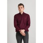 Akçaylar Regular Fit Yarım Balıkçı Fermuarlı Akrilik Viskon Karışımlı Erkek Triko Kazak - 2XL - Bordo