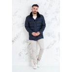 Akçaylar Yaka Kürklü Regular Fit Erkek Şime Mont - 48 - Lacivert