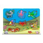 Akçiçek 460 30x20 cm Ahşap Eğitici Puzzle/Deniz Hayvanları