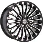 AKD-A0056-01 8.0x18" 5x108 ET42 63.4 Black Machined 18 İnç Jant Takımı (4 Adet)
