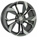 AKD-A36-089 7.5x17" 5x98 ET40 73.1 Silver 17 İnç Jant Takımı (4 Adet)