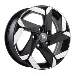 AKD-G393-01 7.5x17" 4x100 ET35 67.1 Black Lip Polished 17 İnç Jant Takımı (4 Adet)