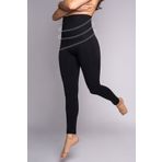 Akdağ Sportswear Dikişsiz Yüksek Bel Toparlayıcı Korseli Bel Bantlı Siyah Korse Tayt