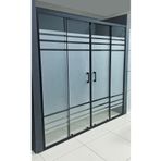 Akdemir yapı market Yükseklik 190 cm 118 cm Ön Cephe Siyah Karolaj Durul Duşakabin