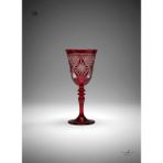 Akden Store Kristal Dekor Akça Serisi Modern Ayaklı Kadeh 270 cc - Bordo