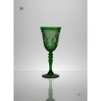 Akden Store Kristal Dekor Akça Serisi Modern Ayaklı Kadeh 270 cc - Yeşil