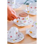 Akdeniz Home Ladurée 6 Kişilik Kahve Fincan Takımı - 75 ml - Renkli