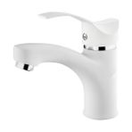 Akdeniz Mix Lavabo Batarya, Beyaz-Krom, 40 Mm, Gms AKD400-K