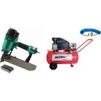 Akdeniz Nail 100/50 Havalı Zımba Tabancası 100 Serisi 25-50 mm + Akdeniz 50 Lt Kompresör Serti