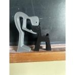 Akdeniz Pos Adam Köpek Öpücüğü Biblo Siyah Beyaz 6554139