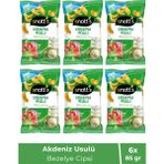 Akdeniz Usulü Yeşil Bezelye Atıştırmalık Cips 85 gr X6 Adet