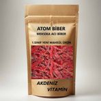 Akdeniz Vitamin Zehir Acı Kurutulmuş Meksika Biber 110.000 Acı 1 KG