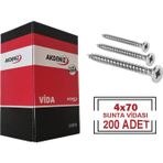 Akdeniz Y.H.B. 4x70 200 Adet Çinko Sunta Vidası