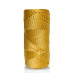 Akduman İplik 200 gr - 2mm Hardal Polyester Makrome Ipi Çanta Ipliği Ve Supla Ip