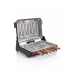 Akel Ab670 1200w Kırmızı Elektrikli Izgara, Kokusuz & Dumansız Mangal, Barbekü, 6 Krom-nikel Kaplama Şiş