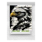 akel collection Kartal Desenli Baskılı Zebra Stor Perde – Modern Dekoratif Zebra Perde