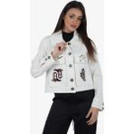 Akep Beyaz Kadın Denim Ceket GIKD05156 - 42
