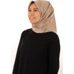 Aker 7519713 Twill İpek Eşarp - Vizon