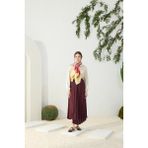 Aker Bordo Asimetrik Piliseli Etek - 38