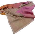 Aker Bosphorus Çift Taraflı Ipek Twill Eşarp 7208712-931 - 90 x 90 cm - Çok Renkli