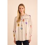 Aker Çicek Desenli Cotton Bluz