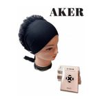 Aker Dikişsiz Fırfırlı Bone Siyah 2'li