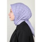 Aker Elegance Monogram Eşarp 4107-7 Lila