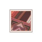 Aker Eşarp Bordo Kadın Geometrik Desenli Polyester Eşarp