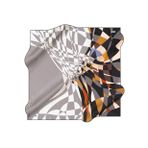 Aker Gri Kadın Geometrik Eşarp 8550713915