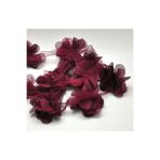 Aker Hediyelik Bordo 1m Gül Lazer Kesim Çiçek 12-13 Adet Organze Tül Kenar Süsü Tekstil Tasarım Kumaşı Yapay Süs –, TYC17F4738DC81B900