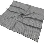 Aker İpek Eşarp - 8911713-911 Gümüş Twill